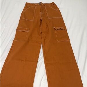 Fashion Nova Men's Rust Cargo Pants